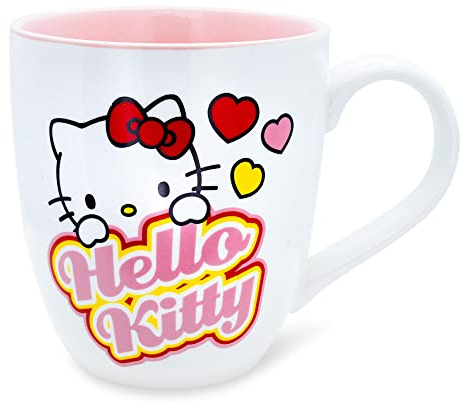 Hello Kitty Hearts 18 Ounce Ceramic Mug