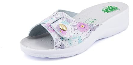 JOMIX Ciabatte Donna Estive Comode Ciabatte Donna Casa Estive Zeppa Pantofole Ortopediche Anatomiche a Strappo ITD1463-13 (Fuxia, 40)