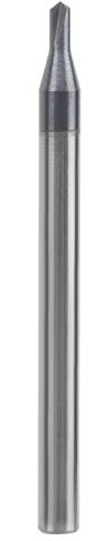 3 Flöten-Fasenfräser-Bohrer, Fasenfräser, Schneidbohrer, Wolframstahl 120 ° CNC-Fasen-Schaftfräser(D2*120°*50L)