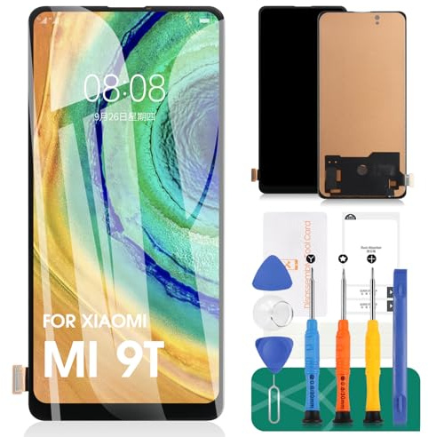 TFT para Xiaomi Mi 9T Pantalla de repuesto para Xiaomi Mi 9T Pro LCD digitalizador kits de reparación para Xiaomi Redmi K20/K20 Pro pantalla táctil de repuesto negro (sin huella dactilar)