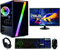 Computer Specialist Gaming PC - AMD Ryzen 5 5600G 4.4 Turbo | B450M | 16GB 3200MHz DDR4 | 240GB SSD + 1TH HDD | 600mbps WiFi | Windows 11 | Seven Gaming Case | 22 Monitor, Keyboard, Mouse and Headset
