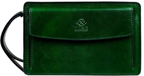 Time Resistance Lederclutch für Herren - Herren Handtasche - Ledertasche Herren - Edles Portmonee - Umhängetasche Herren - Clutch aus Leder