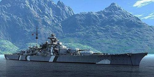 KESIMO 1000-Teile Puzzle Bismarck-Klasse Schlachtschiff, Papper, Jigsaw, Geeignet für alle Altersgruppen, 38 x 26 cm