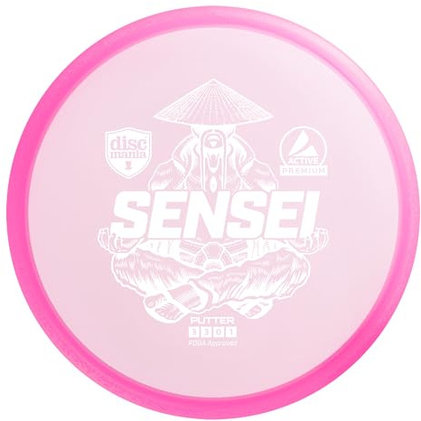 Discmania Premium Line Sensei Golfscheibe, Uni, Erwachsene, Rosa, Einheitsgröße