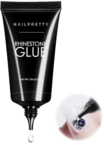Nail Art Strass Kleber Gel 30g, Kleber für Edelsteine,UV-Kleber für Nägel, Professioneller Edelsteinkleber für Nägel, Kleber für Maniküre Diy für Anfänger und professionelle Salons