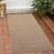 CARPETIA Außenteppich In- & Outdoor Teppich schmal 60x180 cm Sisal-Optik natürlich beige braun Garten Terrasse Balkon Küche