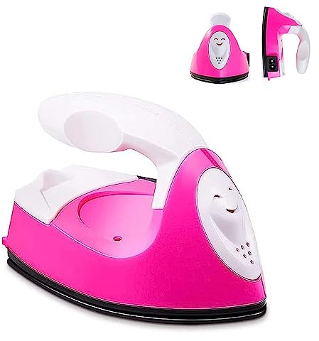 GoLashFun Mini Craft Iron Mini Heat Press Small Iron Portable Handy Travel Heat Iron-on for Transfers,Clothes,Crafts,Patches,DIY