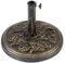 SuperGift.com 9.5kg Cast Iron Garden Parasol Base - Heavy-Duty Round Patio Umbrella Weight Stand with Adjustable Knob, For Outdoor Furniture Umbrella, Canopy, Gazebo, Parasol