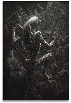 VZRSQZK Filmposter Alien Alien, dekoratives Gemälde, Leinwand-Wandposter und Kunstdruck, modernes Familienschlafzimmer-Dekor-Poster, 20 x 30 cm
