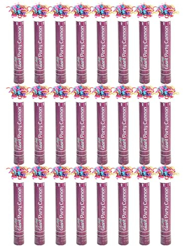 Party Cannon Confetti Shooter - Pack of 24-30cm - Confetti Popper for New Years and Wedding Events