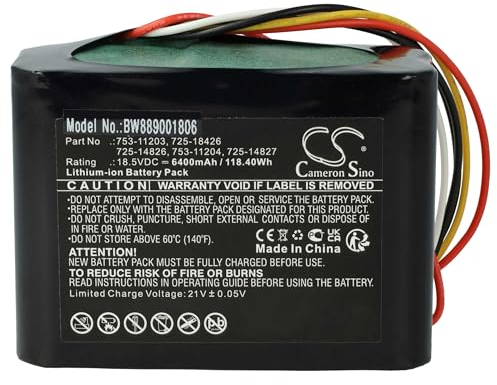 vhbw Batterie Compatible avec Robomow RK 1000 Pro, 2000 Pro, 1000, 2000 Robot Tondeuse 6400mAh, 18,5V, Li-ION