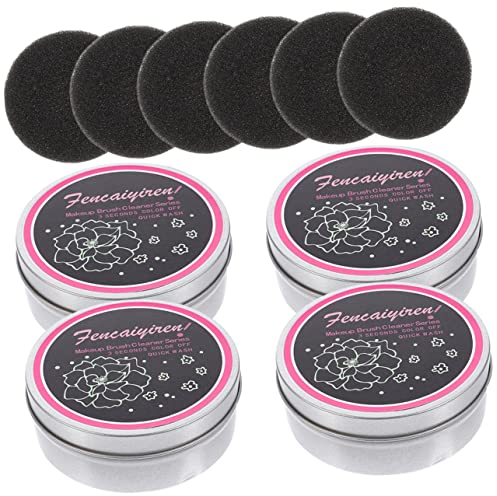 Healeved Cajas 14 Uds Caja Limpieza Brochas Maquillaje Esponjas Limpieza Para El Hogar Esponjas Limpiadoras Brochas Maquillaje Limpiador Lavadora Esponja