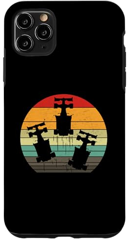 Hülle für iPhone 11 Pro Max Vintage Retro Rennwagen Sonnenuntergang Racing Fan Auto Enthusiasten Männer