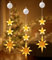 SinLaw Weihnachtsbeleuchtung Fenster Innen, Schneeflocke Lichterketten Außen, Dekoration für Valentinstag, Weihnachten, Hochzeiten, Geburtstagsfeiern (A)