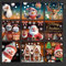 Weihnachten Fensteraufkleber, 9 Blätter 95 PCS Weihnachtsfensterbilder Selbstklebend PVC Wiederverwendbar Statisch für Winter Fenster Weihnachten deko
