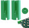 2 Rollen Geschenkpapier Schneider mit 4 Klingen, Gift Wrapping Paper Cutter für Weihnachten Geburtstag Halloween Feiertage Bastel-Geschenkpapier, Schieben Tragbare Papierschneider (Grün)