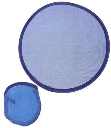 ABOOFAN Folding Round Fan Circle Fan Japanese Folding Fan Chinese Folding Fans Classic Foldable Fan Folding Hand Fans Japanese Handheld Fan Round Pocket Fan Performance Blue