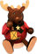 Richard Glaesser Minikugelrauchfigur Elch aus Seiffen im Erzgebirge, 26723