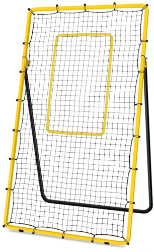 Newbyinn Volleyball Rebounder Netz, Volleyball-Trainingsnetz | Reboundernetz für Volley Ball Training mit 5 Verstellbaren Rückprallwinkeln, 2,1 x 1,2 m (7x4 Fuß)