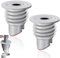 NHQZ 2 Stück 35-40 mm Waschmaschine Abfluss Adapter Waschmaschinen-Ablaufschlauchdichtung Waschmaschinen-Rohrdichtung Rohrverbinder Kanalschlauch für Waschmaschine, Waschbecken, Mopp Pool AbflüSse