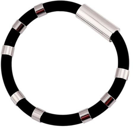 Antistatisches Armband, antistatisches Armband aus Silikon und Edelstahl mit Magnetschnalle, 2, 1 Zoll Durchmesser, tragbares Balance- für Männer und Frauen, Balance