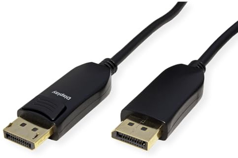 ROLINE DisplayPort v2.1 Kabel (AOC), 10K@60Hz, 54Gbit/s, UHBR13.5, ST/ST, 50 m