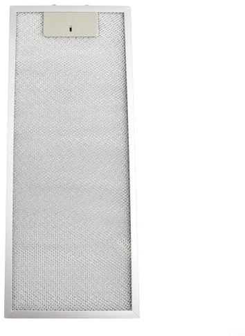 JoyousMall Filtro de grasa de metal para campana extractora, 5 capas de malla de aluminio, filtro de ventilación, plateado, 192 x 471 x 9 mm
