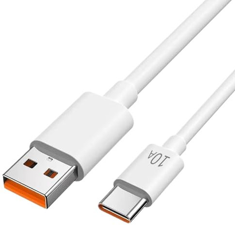 Cable de carga de 1 metro tipo C - Cable de cargador rápido de 120W | Cable de transferencia de datos USB C | Accesorio de fuente de alimentación portátil para el hogar | Uso para la oficina, a