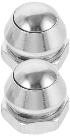 Homoyoyo 2pcs Pressure Cooker Safety Valves Silver Flat Pressure Limiting Valves Replacement Parts Easy to Install Maintain Stable Function