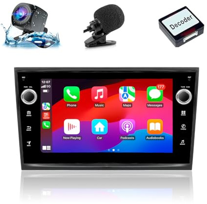 Autoradio für Opel Corsa C D(2006-2011) mit Android Auto & CarPlay | Car Radio für Astra H Zafira Meriva Combo, Android Stereo mit Rückfahrkamera/Mikrofon/CANbus/Bluetooth/WiFi/Touchscreen/GPS