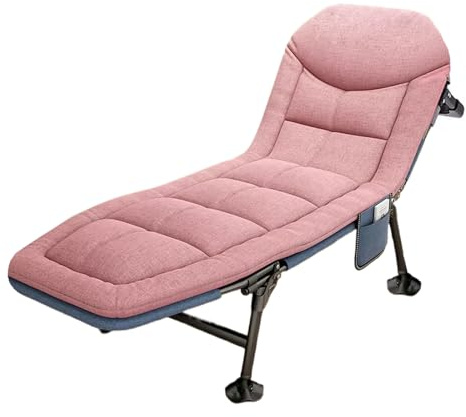 Faltbares Einzelbett mit Memory-Foam-Matratze & Kissen, 5-fach verstellbare Rückenlehne, platzsparendes Gästebett, 300 kg Tragkraft (K)