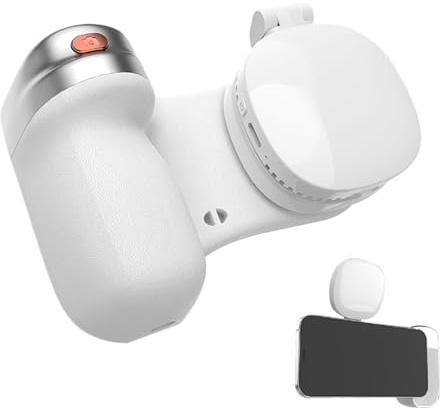 Selfie-Griff mit Licht, magnetischer drehbarer Kameragriff für 360 Grad, ABS-Material, tragbarer Vlogging- und Fotoständer für Reisen, Fitnessstudio, Partys, Studio, Zuhause, Outdoor-Einsatz