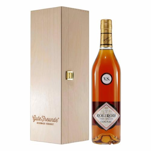 Roi des Rois Cognac V.S. mit Geschenk-Holzkiste
