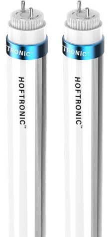 HOFTRONIC - 2er Set LED Röhre 60cm - 9 Watt 1260 Lumen (140lm/W) - T8 G13 - LED Leuchtstoffröhre Flimmerfrei - Tageslichtweiß 6000K Tube Röhrenlampe - Lebensdauer: 50.000 Stunden 5 Jahre Garantie