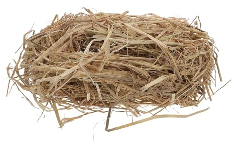 WEKAMOS Litière Naturelle en Paille de Blé 1 Kg pour Petits Animaux et Poulailler, Facile à Étaler, Maintien Propre et Hygiénique, pour Couchage en Plein Air