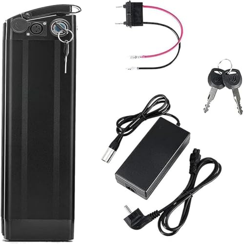 36V/48V Batterie Lithium-Ion 15.6Ah/18Ah/21Ah Pour Vélo Électrique, Compatible Avec Les Moteurs De 250W 350W 500W 750W 1000W, Avec Chargeur 48V,21Ah
