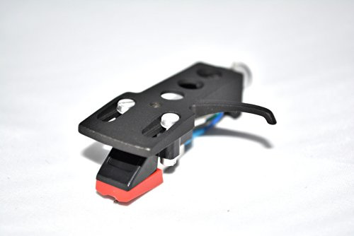 Black Turntable Headshell Mount with cartridge for Telefunken S 500 HIFI, S 600 HIFI, S 900 HIFI, STS 1, TS 850 HIFI, TS 860 HIFI Turntables