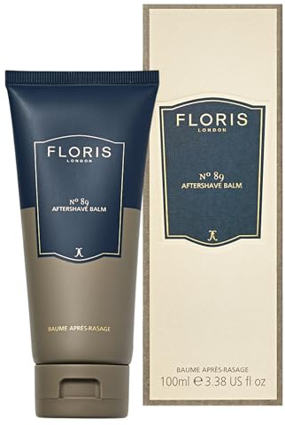 Floris London No. 89 After Shave Balm (100 ml) | Citrus & Woody Masculine Scent | Enhanced with Bergamot, Oakmoss, Neroli & Orange | Contains Borage Oil to Moisturise Skin | Signature Aroma for Men