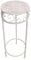 PrimoLiving Metall Blumenhocker/Beistelltisch antikweiß rund Gr. S (P-777)