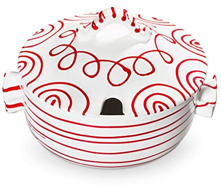 Gmundner Keramik Sopa sopera, Dizzy Rojo, 67,6 oz