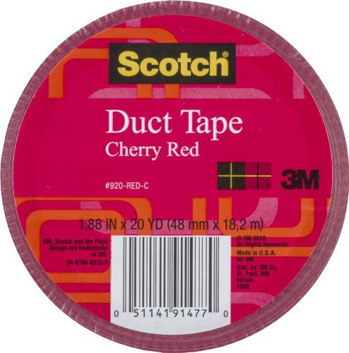 3M 920-RED-C Klebeband, 20 m, Rot