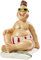 Hobbyfun Bade-Urlauber, ca. 6 cm, Cartoon, FIGURINE, Blau, Braun, Grün