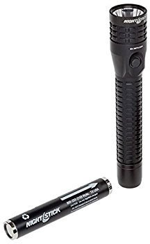 Nightstick Duty/Personal-Size Metal LED Flashlight (Body & Tail Switch/Light & Battery Only), Black