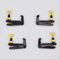 4 Soundman® Feinstimmer 4/4- sowie 3/4-Geige, Violin Metall Saitenfeinstimmer, Set à 4 Stück Traditionelles Design Traditionelles Design (Farbe: Schwarz)
