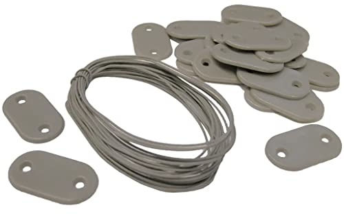 Nature Set de Fixation Gris pour canisses et Brise-Vues