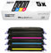 5X Eurotone kompatibler Toner für HP Color Laserjet cm 1015 1017 MFP ersetzt Q6000A-03A 124A