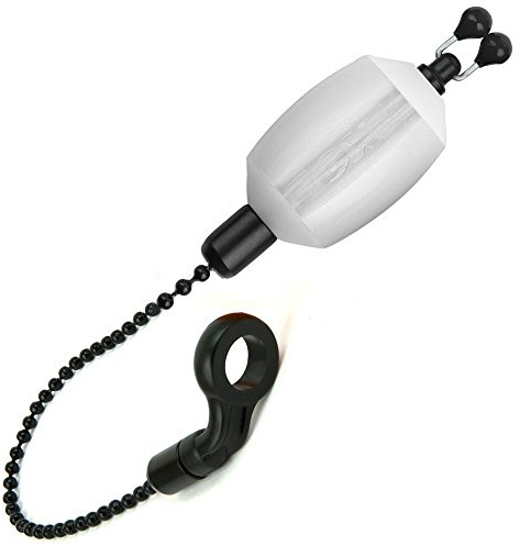Fox Black Label Dumpy Bobbins - Optischer Bissanzeiger, visuelle Bissanzeige zum Karpfenangeln, Bobbin Einhänger zum Angeln, Farbe:White