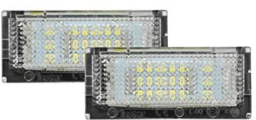 AutoStyle Set LED License Plate Lights compatible with BMW 3-Series E46 Sedan/Touring 1998-2005