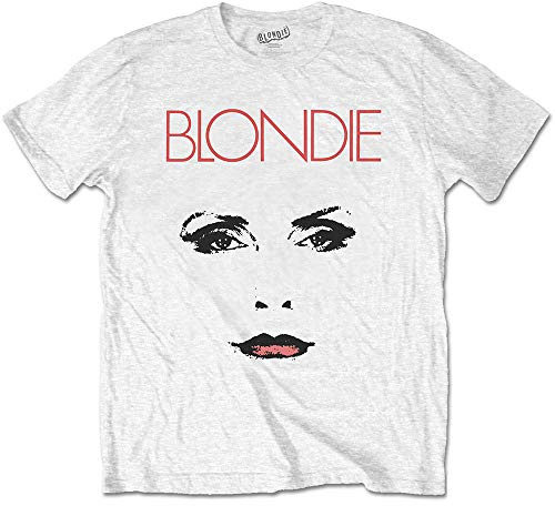 Blondie T Shirt Staredown Band Logo Debbie Harry Official Mens White L
