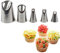 CHSEEO Douilles Pâtisserie, 5Pcs Buses de Pâtisserie Poche à Douilles Douilles de Glaçage Pointes Kits de Décoration pour Tarte, Cupcakes, Biscuit, Pâtisserie, Bonbon, Gâteaux #4